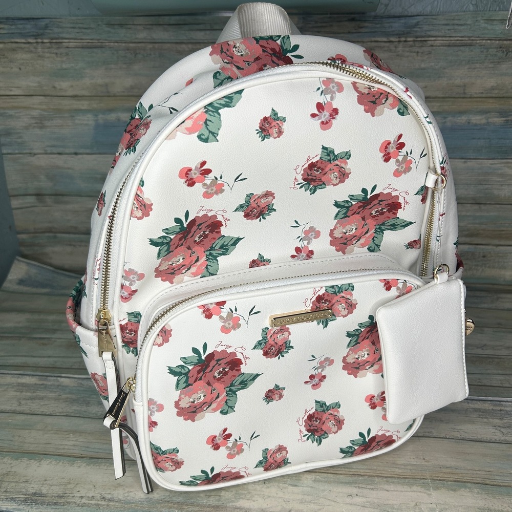 Juicy Couture Backpack Flowers Rose Floral Design Cottage Prairie‎